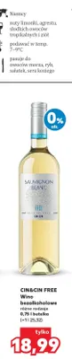 Wino bezalkoholowe Cin&Cin Free Sauvignon Blanc promocja w Kaufland