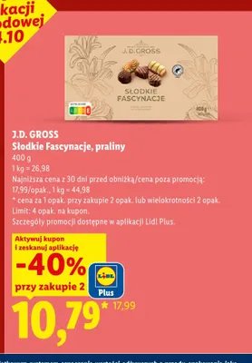 Praliny Słodkie Fascynacje J.D. Gross promocja w Lidl