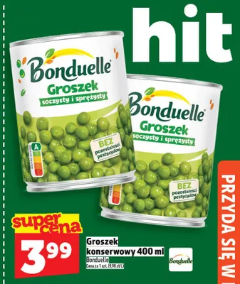 Groszek konserwowy Bonduelle soczysty i sprężysty promocja w TOPAZ