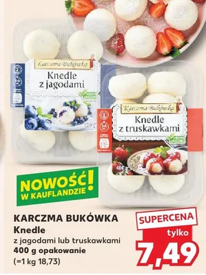 Knedle z jagodami lub truskawkami promocja w Kaufland