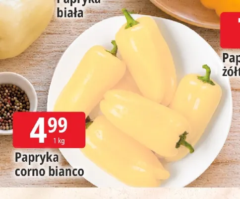 Papryka corno bianco promocja w Leclerc
