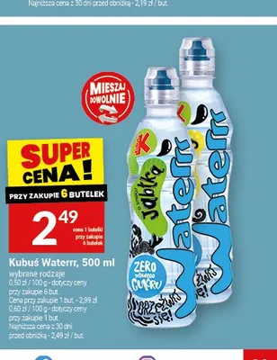 Napój Kubuś Waterrr jabłkowy promocja w Twój Market
