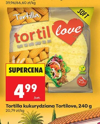 Tortilla kukurydziana Tortilove promocja w Biedronka