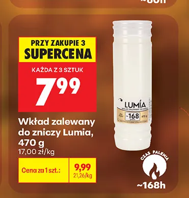 Wkład zalewany do zniczy Lumía promocja w Biedronka