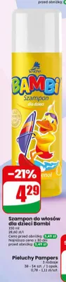 Szampon do włosów dla dzieci Bambi promocja w Dino