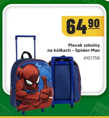 Plecak szkolny na kółkach Spider-Man MR. D.I.Y. promocja w MR. DIY