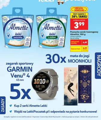 Serek twarogowy puszysty lekki naturalny promocja w Biedronka