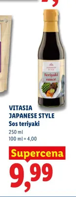 Sos teriyaki Vitasia Japanese Style promocja w Lidl