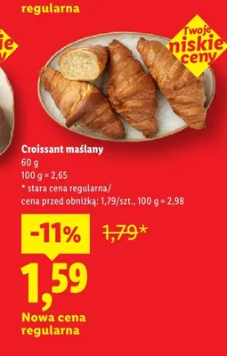 Croissant maślany promocja w Lidl