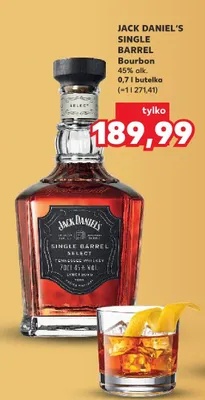 Bourbon Single Barrel 45% alk. promocja w Kaufland