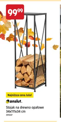 Stojak na drewno opałowe 34x111x34 cm Anslut promocja w Jula