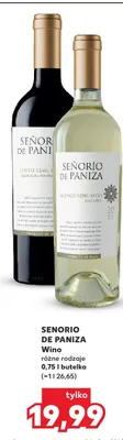 Wino SENORIO DE PANIZA promocja w Kaufland