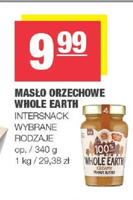 Masło orzechowe Whole Earth promocja w SPAR