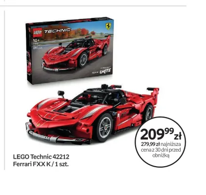Klocki LEGO Technic 42212 Ferrari FXX K promocja w Empik