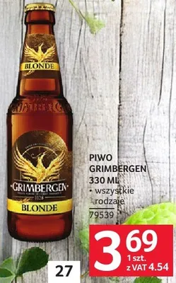 Piwo Grimbergen 330ML promocja w Selgros