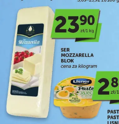 Ser mozzarella blok promocja w Groszek