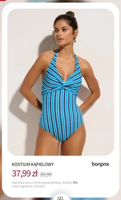 Kostium kąpielowy Bonprix promocja w bonprix