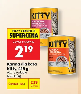 Karma dla kota Kitty wołowina i wątróbka promocja w Biedronka