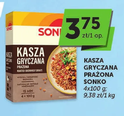 Kasza gryczana prażona Sonko promocja w Groszek