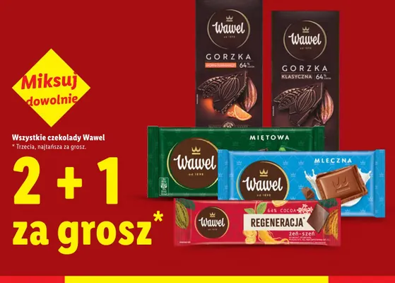 Czekolada Wawel Mleczna promocja w Lidl