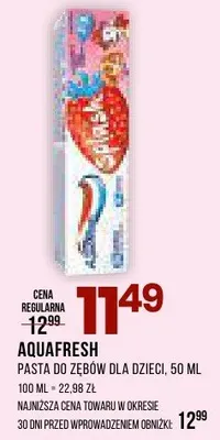 Pasta do zębów dla dzieci promocja w Drogerie Natura