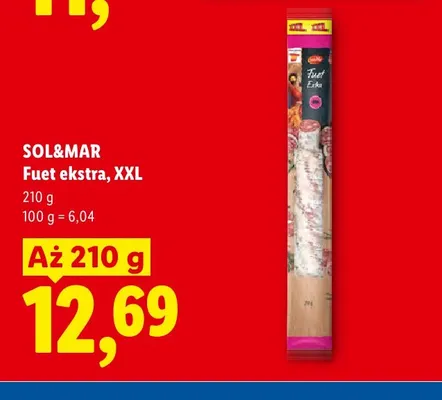 Kiełbasa Fuet ekstra Sol & Mar XXL promocja w Lidl
