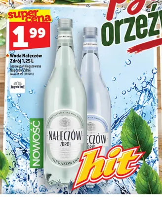 Woda gazowana Nałęczów Zdrój promocja w TOPAZ