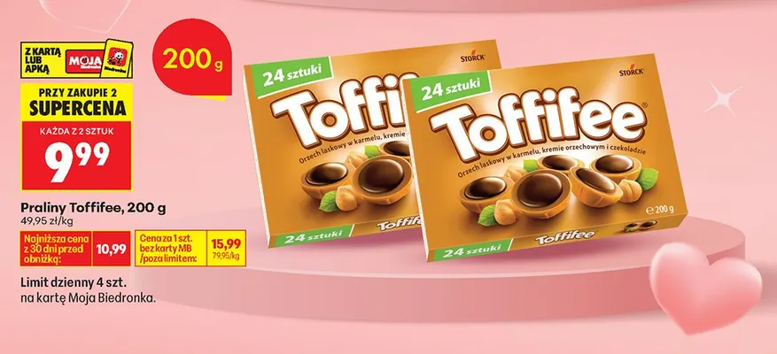 Praliny Toffifee promocja w Biedronka