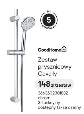 Zestaw prysznicowy GoodHome Cavally promocja w Castorama