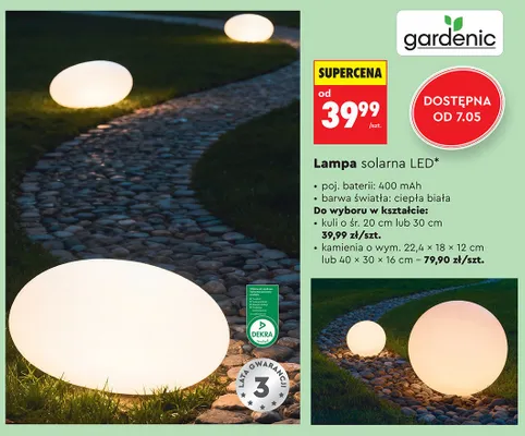 Lampa solarna LED promocja w Biedronka