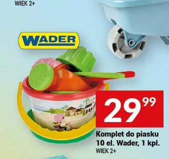 Komplet do piasku 10 el. Wader promocja w Twój Market