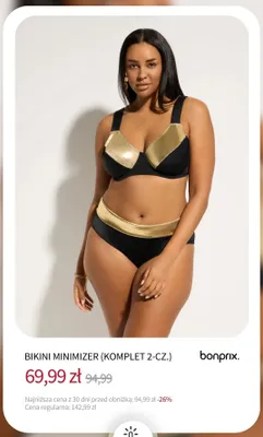 Bikini Minimizer komplet 2-częściowy Bonprix promocja w bonprix
