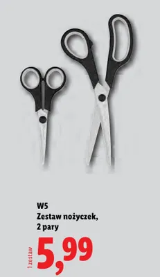Zestaw nożyczek 2-pak W5 promocja w Lidl