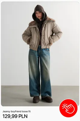 Jeansy boyfriend loose fit Cropp promocja w Cropp