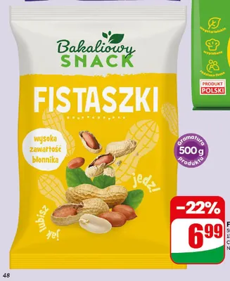 Fistaszki Bakaliowy Snack promocja w Dino