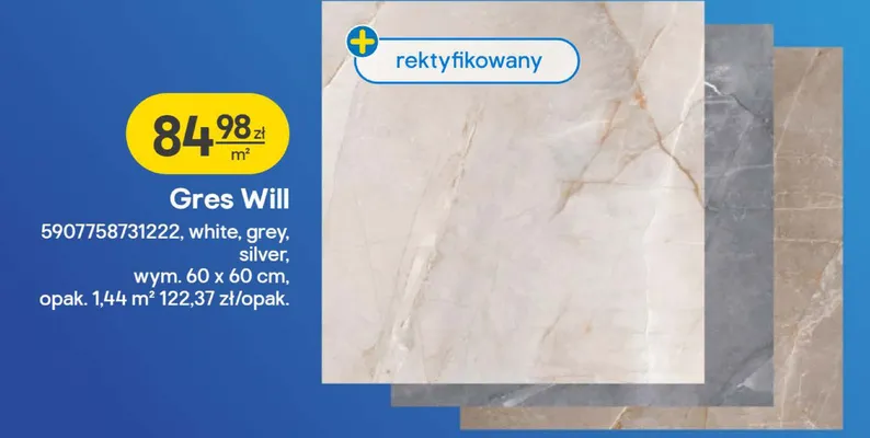 Gres Will white promocja w Castorama
