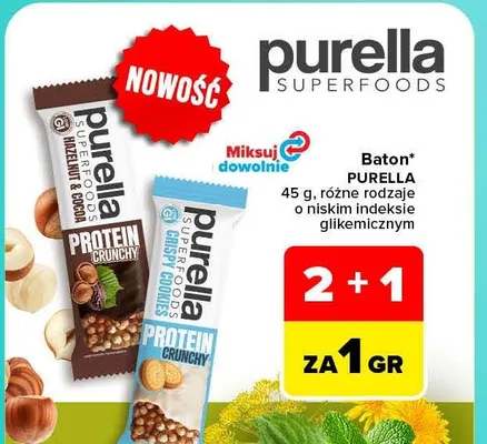 Baton Purella o niskim indeksie glikemicznym promocja w Carrefour Market