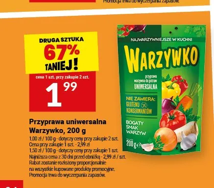 Przyprawa uniwersalna Warzywko promocja w Twój Market