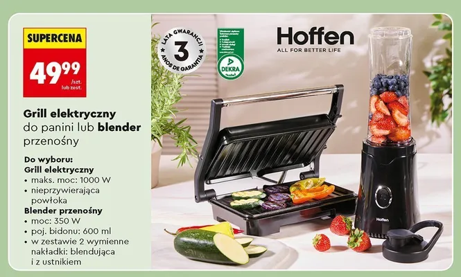 Blender przenośny Hoffen promocja w Biedronka