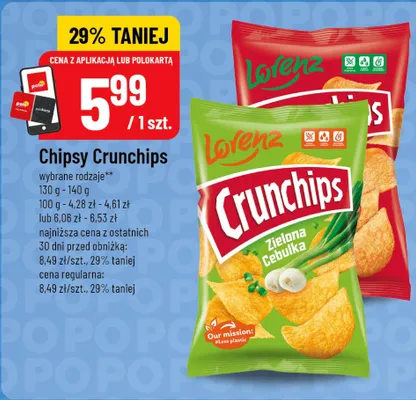 Chipsy Crunchips Lorenz promocja w POLOmarket