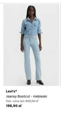 Jeansy Bootcut Levi's niebieski promocja w Lounge by Zalando