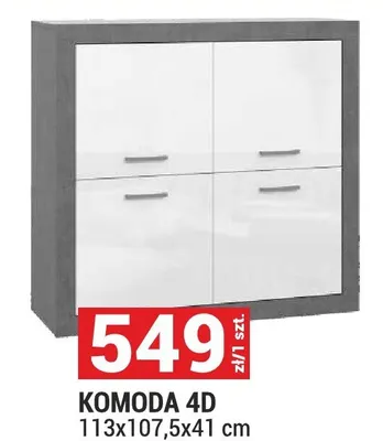 Komoda 4D Trebbia promocja w Merkury Market