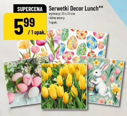 Serwetki Decor Lunch promocja w POLOmarket