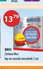 Lep na muszki owocówki Bros Zielona Moc 2-pak promocja w Drogerie Laboo