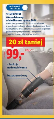 Akumulatorowy miniodkurzacz ręczny promocja w Lidl