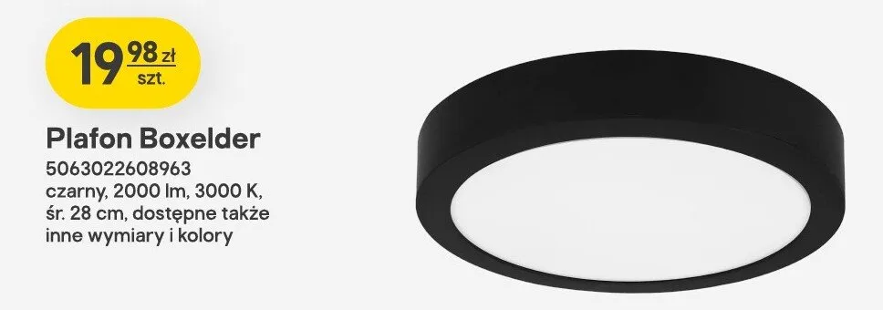Plafon Boxelder Castorama promocja w Castorama