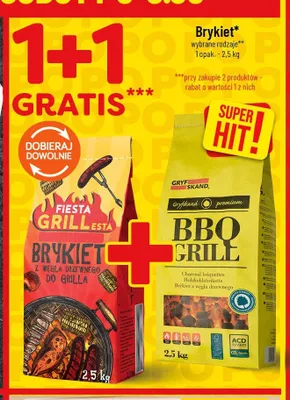 Brykiet z węgla drzewnego Gryfskand promocja w POLOmarket