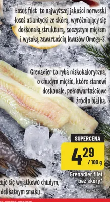 Grenadier filet bez skóry promocja w POLOmarket