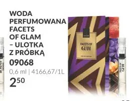 Woda perfumowana Facets of Glam - ulotka z próbką Avon promocja w AVON