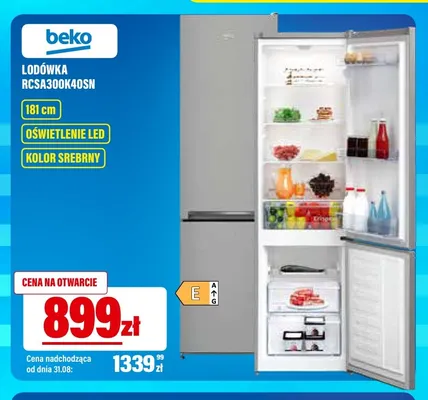 Lodówka Beko RCSA300K40SN promocja w RTV EURO AGD